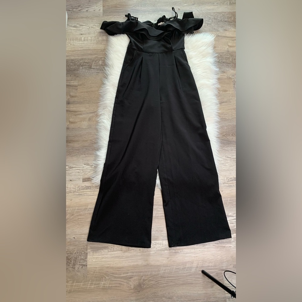 Main Strip Black Jumpsuit